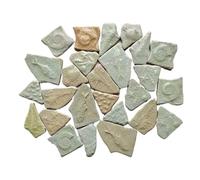 Pièces de mosaïque Pierres Carreaux de mosaïque en céramique irréguliers DIY multicolores 3.2-8.5cm 9 pièces 160g(2)