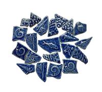 Pièces de mosaïque Pierres Carreaux de mosaïque en céramique irréguliers DIY multicolores 3.2-8.5cm 9 pièces 160g(4)