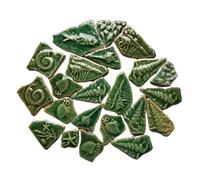 Pièces de mosaïque Pierres Carreaux de mosaïque en céramique irréguliers DIY multicolores 3.2-8.5cm 9 pièces 160g(1)