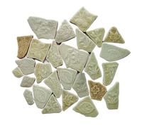 Pièces de mosaïque Pierres Carreaux de mosaïque en céramique irréguliers DIY multicolores 3.2-8.5cm 9 pièces 160g(9)
