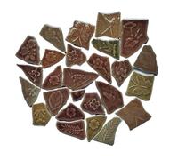 Pièces de mosaïque Pierres Carreaux de mosaïque en céramique irréguliers DIY multicolores 3.2-8.5cm 9 pièces 160g(8)