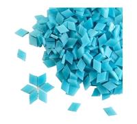 Pièces de mosaïque Pierres Carreaux de mosaïque rhombiques auto-adhésifs en Mica, 200 pièces multicolores 115g/4oz for bricolage artisanal(Blue-sky)
