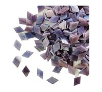 Pièces de mosaïque Pierres Carreaux de mosaïque rhombiques auto-adhésifs en Mica, 200 pièces multicolores 115g/4oz for bricolage artisanal(Purple)