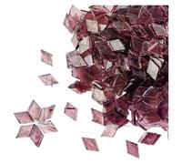 Pièces de mosaïque Pierres Carreaux de mosaïque rhombiques auto-adhésifs en Mica, 200 pièces multicolores 115g/4oz for bricolage artisanal(Color 15)