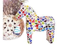 Pièces de mosaïque Pierres Kit Mosaïque Multicolore Avec Carreaux En Céramique for Modelage Poney Et Cheval(Free Stone Horse C)