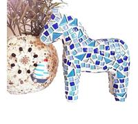 Pièces de mosaïque Pierres Kit Mosaïque Multicolore Avec Carreaux En Céramique for Modelage Poney Et Cheval(Free Stone Horse D)
