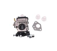 Pièces de moteur de tondeuse à gazon 43cc 49cc 52cc 15mm carburateur Kit avec joint tuyau bougie d'allumage filtre à essence pièces de rechange(Blanc)