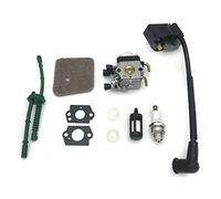 Pièces de Moteur pour Tondeuse Carburateur Bobine D'allumage pour STIHL FS38 FS45 FS46 FS55 FS55R FS55RC KM55 HL45 KM55R FS45C FS45L FS55C FS55T FC55 Tondeuse Désherbeur