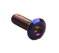 Pièces de Moto 25mm Moto Électrique Voiture Titane Brûlant Modification Bleu M8 Disque De Frein Vis