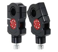 Pièces de moto Compatible Avec Suzuki Les Motos Pit Dirt Bikes, Guidons De Montage, Rehausseurs De Guidon De Moto, Accessoires De Serrage De Guidon De Moto(Black and red)