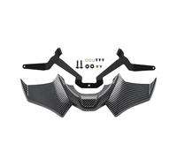 Pièces De Moto pour MT07 pour MT-07 SP pour MT 07 2021 2022 2023 2024 Moto Sport Downforce Naked Spoilers Avant Déflecteur D'Aile Aérodynamique Aileron De Moto(Carbon Fiber Look)