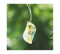 Pièces de perles en forme de feuille de lettre S en cristal, prisme à facettes, accessoires suspendus, 5 pièces