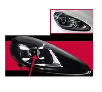 Pièces de phare avant de voiture compatibles for Cayenne 2011 - 2018, lentille de clignotant dynamique, accessoires automobiles, assemblage 2 pièces(For 2015-2018,RHD)