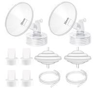 Pièces de pompe à bride de 30 mm compatibles avec Spectra S1 S2 9 tire-lait de rechange, ensemble complet de rechange comprenant une membrane de protection anti-refoulement à bride et tube de valve en