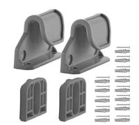 Pièces de porte de bébé : kit de quincaillerie avec supports, loquets, vis, connecteurs réglables, extensions de montage durables, composants sécurisés de barrière d'escalier | Installation de