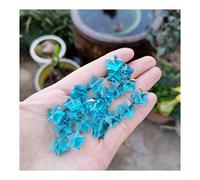 Pièces de prisme de lustre en forme d'étoile de cristal de 14mm, pièces de rechange de lampe d'éclairage en cristaux de décoration de maison(Sky Blue)