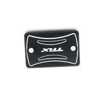 Pièces de Protection Couvercle De Réservoir Liquide Frein Avant Cylindre Moto en Aluminium CNC pour TRX450ER (ATV) 2006 2007 2008 2009(Nero)