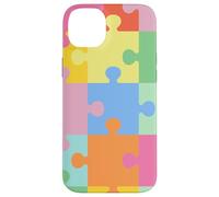 Pièces de Puzzle Pastel Coque pour iPhone 14 Plus