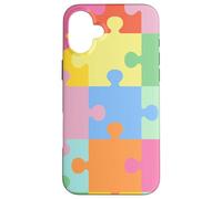 Pièces de Puzzle Pastel Coque pour iPhone 16 Plus