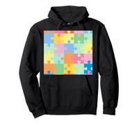 Pièces de Puzzle Pastel Sweat à Capuche