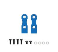 Pièces De RC Pour Tamiya XV01 TB03 Pour TT-02 XV-01 TB-03 1/10 2 Pièces Support Servo Fixe Métal Voiture RC Accessoires Mise À Niveau Rechange(Blue)