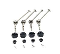 Pièces De RC Pour Wltoys 144001 144002 144010 124016 124017 124018 124019 Adaptateur D'arbre D'hélice Avant Arrière Métal 12 Mm Pièces Rechange Voitures RC(Black)