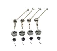 Pièces De RC Pour Wltoys 144001 144002 144010 124016 124017 124018 124019 Adaptateur D'arbre D'hélice Avant Arrière Métal 12 Mm Pièces Rechange Voitures RC(Gray)