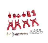Pièces De RC Pour WLtoys A959 A979 A959B A979B Bras Suspension Avant Arrière Moyeu C Siège Kit Pièces Voiture Tout Pour Terrain RC Accessoires Mises Niveau Remplacements(Red)