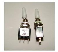 Pièces de rechange 10 pièces interrupteur à bouton noir KNX1x2 deux fichiers 2A 250V interrupteur à bascule for trépied
