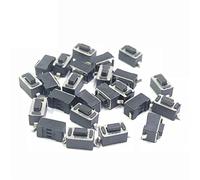 Pièces de rechange 20/50/100 pièces 3 * 6 * 4.3 5mm SMD 2pin Tact interrupteur bouton poussoir blanc/noir bouton 3x6x4.3H 5H 3 * 6 * 5mm Tactile Micro interrupteur tactile