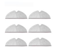 Pièces de rechange Accessoires Brosse latérale principale Chiffons de vadrouille Réservoir d'eau Poubelle Filtres HEPA ， Compatible avec Roborock ， Q7 MAX & Q7 MAX+ Cleaner(6 Pieces mops)