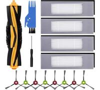 Pièces de rechange Accessoires pour Ecovacs Deebot Ozmo 950 920 T8,T8+,T8 AIVI,T9,T9+ und N8,N8+,N8 Pro,N8 Pro+ Serie,1 Brosse Principale,8 Brosses LatéRales,1 Petite Brosse,1 Tournevis