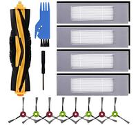 Pièces de rechange Accessoires pour Ecovacs Deebot Ozmo 950 920 T8,T8+,T8 AIVI,T9,T9+ und N8,N8+,N8 Pro,N8 Pro+ Serie,1 Brosse Principale,4 Filtre Hepa,8 Brosses LatéRales,1 Petite Brosse(19 Pièces)