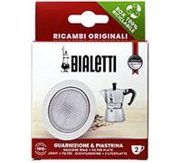 Pièces de rechange - BIALETTI - Moka Express - 2 Tasses - Joint en silicone - Plaque en aluminium