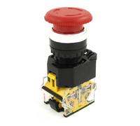 Pièces de rechange Bouton-poussoir électrique à verrouillage automatique, interrupteur à bouton-poussoir en forme de champignon rouge, Ui 380V Ith 10A