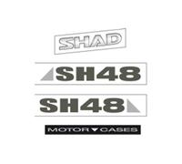 Pièces de Rechange Coffre SHAD Set Adhésifs Sh 48 Gris Foncé