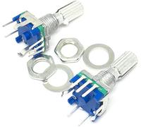 Pièces de rechange Commutateur encodeur 5 PCS/LOT encodeur rotatif, commutateur de Code/EC11/potentiomètre numérique avec interrupteur 5Pin poignée longueur 15mm