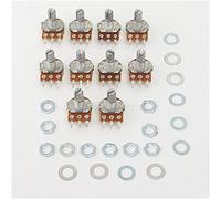 Pièces de rechange Commutateur Encodeur WH148 Potentiomètre Linéaire 15mm Arbre 3pin avec Écrous et Rondelles, Commutateur Rotatif B1K B2K B5K B10K B20K B50K B100K B250K B500K B1M (Size : 250K OHM)