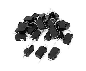 Pièces de rechange commutateurs industriels 24 pièces, levier charnière droit et Long, Micro interrupteur fin course KW8 NO NC AC/DC 125V 250V