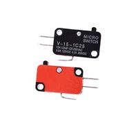 Pièces de rechange Commutateurs industriels 5 pcs/lot 250 V 16A four à micro-ondes porte Arcade cerise bouton poussoir SPDT 1 NO 1 NC Micro interrupteur V-15-1C25 commutateurs Accessoires pour interru