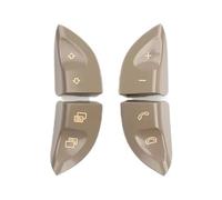 Pièces de rechange Compatible Avec Benz Pour W215 1999-2006 1 Paire Boutons Commande Au Volant Gauche Et Droit Boutons OEM : 2208210679(Beige 1 Pair)