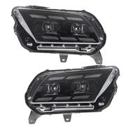 Pièces de rechange Compatible Avec Ford Pour Mustang 2009 2010 2011 2012 2013 2014 Ensemble De Phares DRL Lentille De Projecteur Phares Accessoires Automobiles 2 Pièces