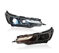 Pièces de rechange Compatible Avec Toyota Pour Corolla 2017 2018 Modifié Avec Lentille Feux Jour Clignotants Feux Pour Route Feux Croisement Ensemble Phares 2 Pièces