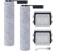 Pièces de rechange compatibles avec aspirateur Roborock Flexi/Flexi Lite/Flexi Pro avec accessoires à puissance d'aspiration, 2 rouleaux brosses + 2 filtres HEPA + 1 brosse de nettoyage