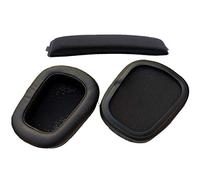 Pièces de rechange compatibles avec casque Logitech G633 G635 G933 (coussinets d'oreille + bandeau 1 ensemble)