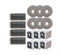 Pièces de rechange compatibles avec Dreame X50s Pro, Master et Matrix 10 Ultra, avec 4 filtres, 6 serpillères, 6 sacs à poussière, accessoires pour aspirateur de nettoyage