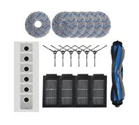Pièces De Rechange Compatibles Avec ECOVACS DEBOT T50 PRO : Brosse Principale, Brosse Latérale, Filtre, Lingette, Sac À Poussière Et Kit D'accessoires.