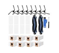 Pièces de Rechange Compatibles avec L'Aspirateur Robot C10: Brosses Latérales, Sacs à Poussière et Accessoires pour C10 à Vidage Automatique