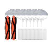 Pièces de rechange compatibles avec l'aspirateur robot Xiaomi S20/D106, accessoires, brosse principale, latérale, serpillière, filtre(Light yellow)