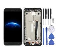 Pièces de rechange de haute qualité Ecran LCD et assemblée complète de numérisation avec cadre pour Asus ZenFone 3 ZE520KL Z017D Z017DA Z017DB Réparez le téléphone portable cassé. ( Couleur : Noir )